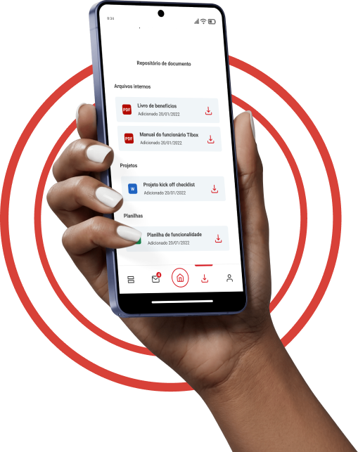 Allert Mobile na palma da mão