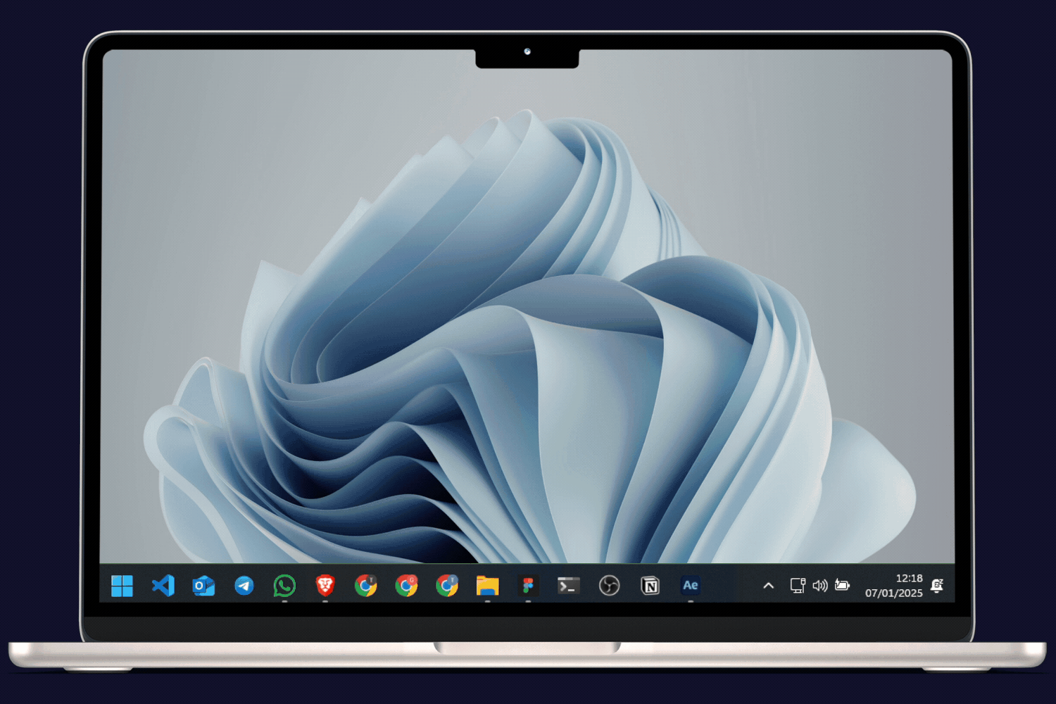 notebook com informações do allert